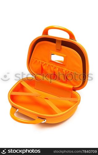 orange large bag on a white background