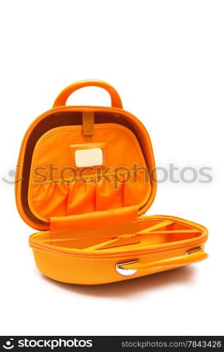 orange large bag on a white background