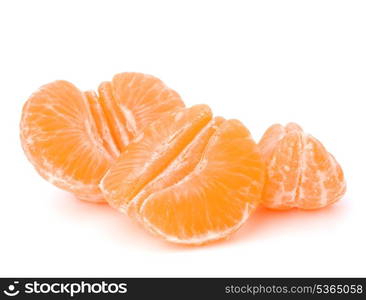 Orange mandarin or tangerine fruit isolated on white background