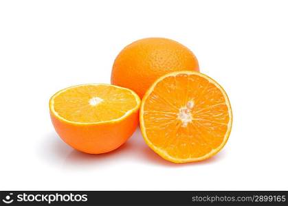 Orange on white