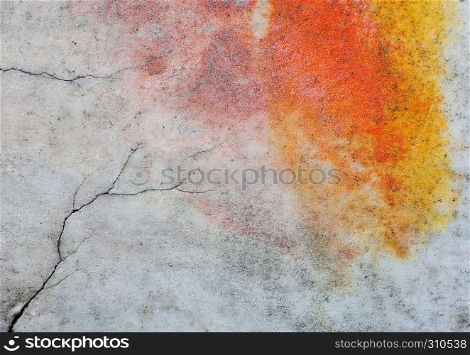 Orange red marble tile texture background with cracks