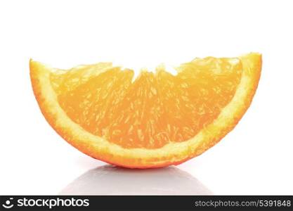 orange&rsquo;s parts isolated on white, prepared for juice