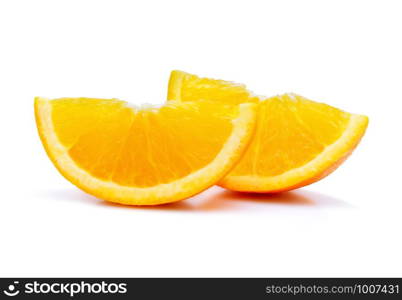 orange slice isolated on white background