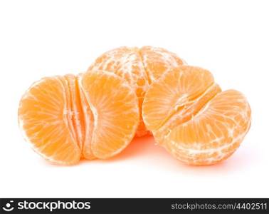 Orange Tangerine fruit isolated on white background