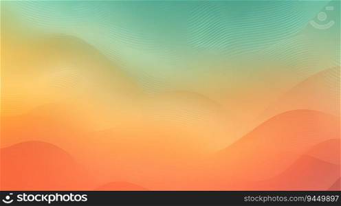 Orange teal green pink abstract grainy gradient background noise texture effect summer poster design. AI Generated. Orange teal green pink abstract grainy gradient background noise texture effect summer poster design