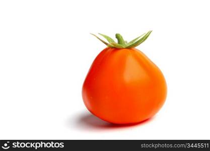orange tomato isolated on white