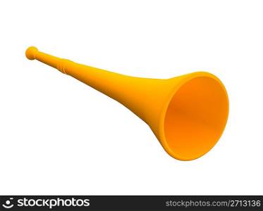 Orange vuvuzela trumpet