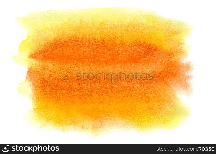 Orange watercolor background - space for your own text