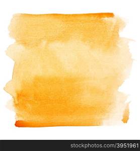 Orange watercolor brush strokes - space for your own text