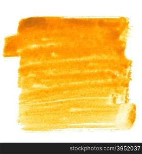 Orange watercolor brush strokes - space for your own text