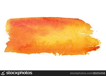 Orange watercolor brush strokes with space for your own text