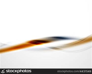 Orange wave abstract background. Orange wave abstract background. Shiny modern futuristic hi-tech template