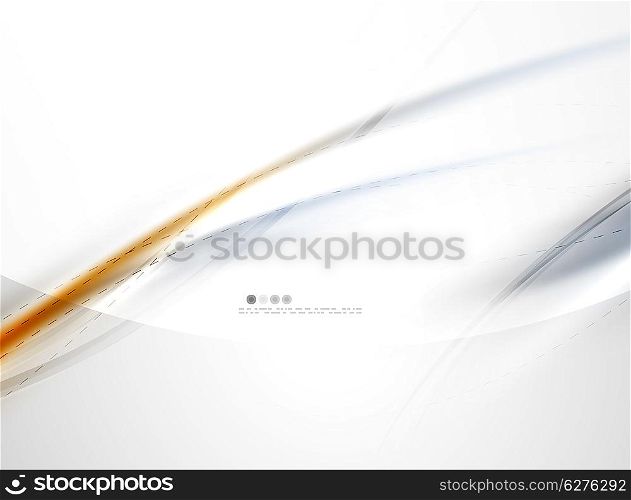 Orange wave abstract background. Orange wave abstract background. Shiny modern futuristic hi-tech template