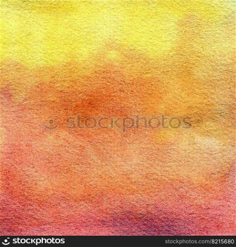 Orange - Yellow watercolor texture. Hand-drawn illustration. . Orange - Yellow watercolor texture. Hand-drawn watercolor background 