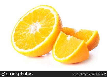 oranges isolated on white