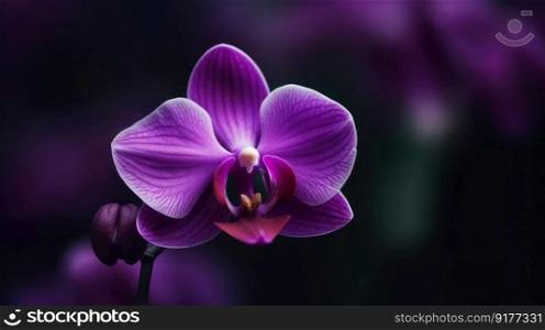 Orchid flower. Illustration Generative AI
 