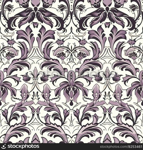 Orchid flower seamless pattern. Floral seamless background. Generative AI.. Orchid flower seamless pattern. Floral seamless background. Generative AI