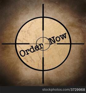Order now target concept