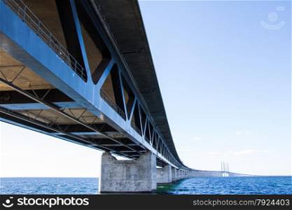 Oresund Bridge connecting Sweden and Denmark