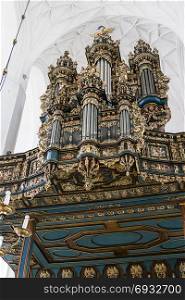 Organ in St. Mary&rsquo;s Church. Gdansk. Poland