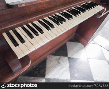 Organ wind instrument. Organ wind music instrument, detail of keyboard