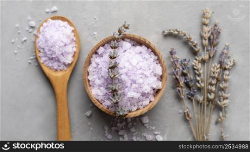 organic detox salt dried lavender leaves