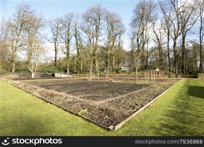 Organic garden at Castle Hackfort in Vorden, Netherlands.