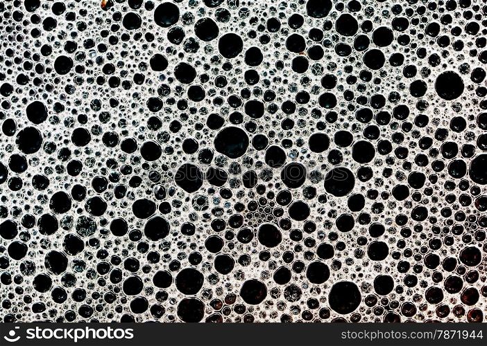 organic shape pattern bubbles black and white background