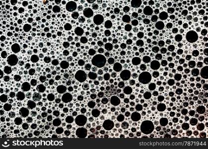 organic shape pattern bubbles black and white background