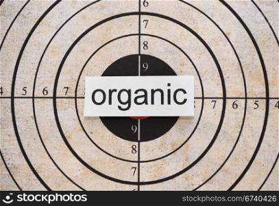 Organic target
