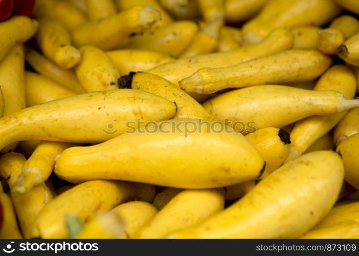 Organic zucchini from a local market