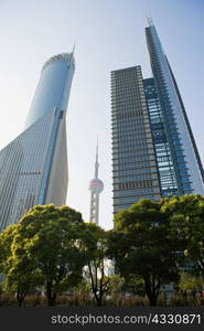 Oriental pearl tower and skyscrapers shanghai