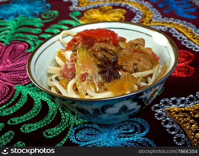 oriental uzbek soup lagman - Uzbek cuisine