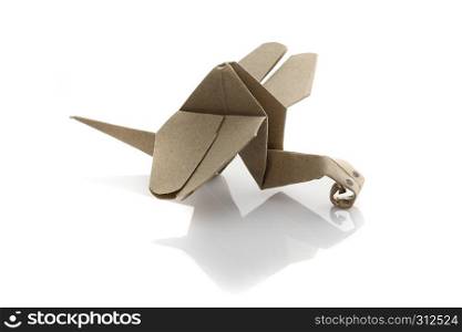 Origami dragonfly by recycle papercraft