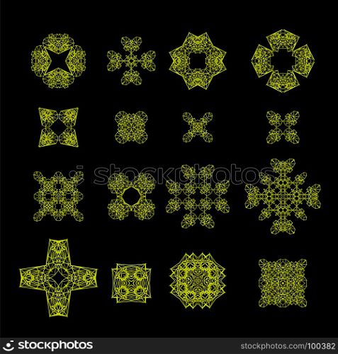 Ornamental Line Pattern. Decorative Texture. Oriental Geometric Ornament. Ornamental Line Pattern. Decorative Texture