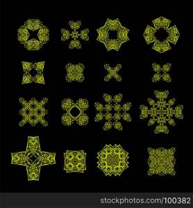 Ornamental Line Pattern. Decorative Texture. Oriental Geometric Ornament. Ornamental Line Pattern. Decorative Texture
