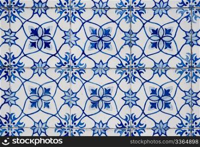 Ornamental old typical tiles from Portugal.