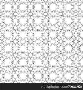 Ornamental Texture on White Background. Abstract Geometric Pattern. Ornamental Texture