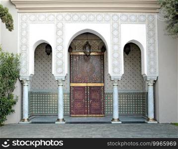 Ornamented Door Of A Mosque, Casablanca, Morocco