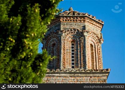 Ornate building exterior, St. Naum Monastery, Macedonia