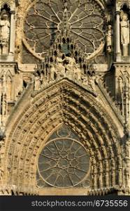 Ornate Decorations, Reims Cathedral, France