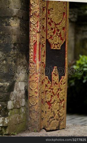Ornate decorative tablet in Bali