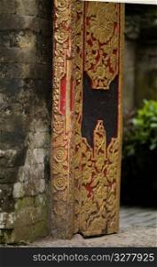 Ornate decorative tablet in Bali