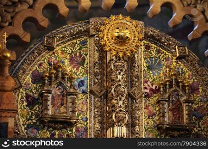 ornate gold iconostasis