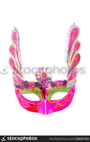 Ornate masks isolated on the white background