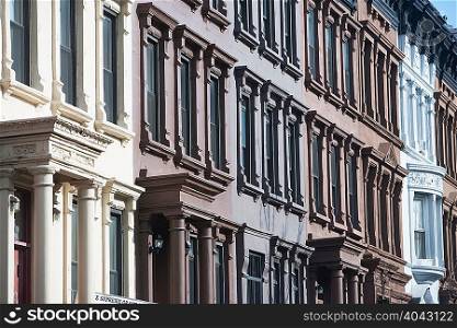 Ornate widows of apartment buildings