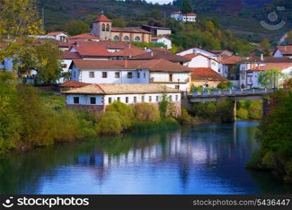 Oroz Betelu village in Navarra Pyrenees of Spain