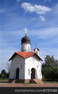Orthodox chapel in the Moscow region, Russia