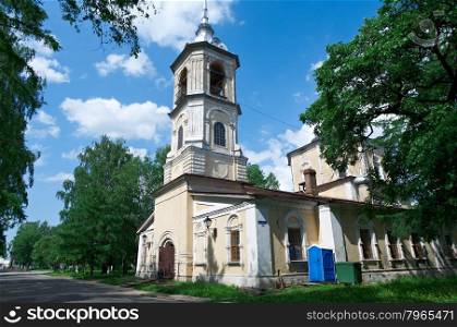 Orthodox old church built. Vologda city, Russia