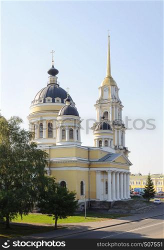 Orthodox Peter and Paul Cathedral in Rybinsk, Yaroslavl region, Russia